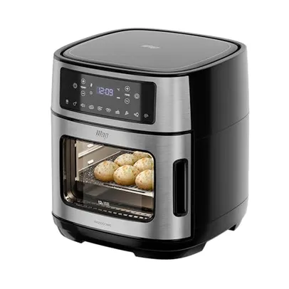 (App + CC Mastercard)WAP Fritadeira Elétrica Air Fryer Oven Digital 12 Litros Sem Óleo 