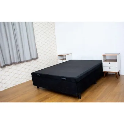 Cama Box Baú Casal 138x188 Preto