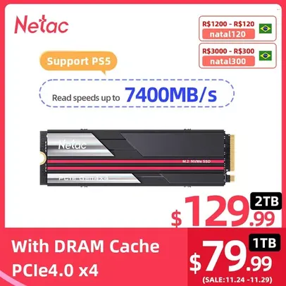 Netac Ssd 1tb Ssd M2 Nvme Pcie 4.0 X4 M.2 2280 Nvme Ssd Drive Internal Solid 