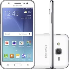 [Sou Barato] Smartphone Samsung Galaxy J5 Dual Chip Android 5.1 Tela 5" Quad-Core 1.2 Ghz 16GB 4G 13MP - Branco por R$740