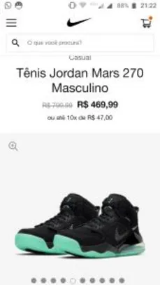 Tênis Jordan Mars 270 Masculino