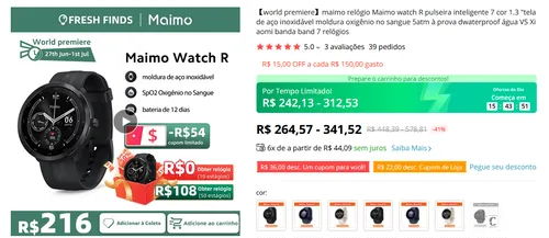 Imagem na descrição da promoção