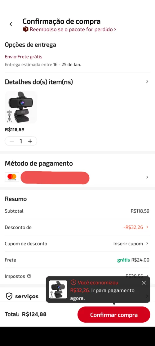 Imagem na descrição da promoção