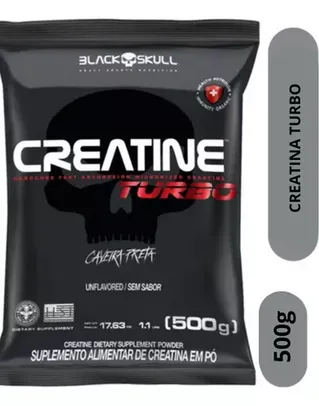 Creatina Turbo Refil 500 g Black Skull