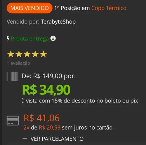 Imagem na descrição da promoção