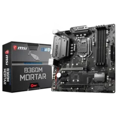 Placa Mãe MSI B360M Mortar, Chipset B360, Intel LGA 1151, mATX, DDR4