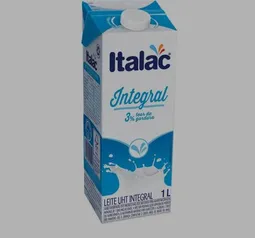 Leite integral italac 12 unidades