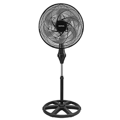 Ventilador Ventisol de Coluna Oscilante, Turbo 6 Pás Premium, Preto, 40cm