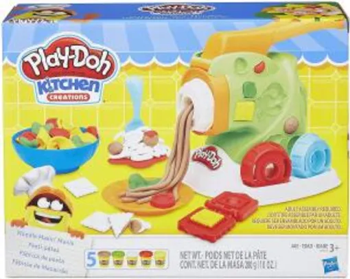 [Prime] Conjunto de Massinha Play-Doh Fábrica de Macarrão 5 Potes Hasbro R$ 53