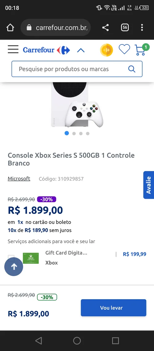 Imagem na descrição da promoção