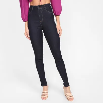 Calça Jeans Skinny Sawary Cintura Alta Feminina (Tam. 36ao46)