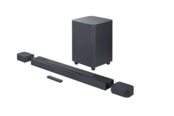 Soundbar JBL Bar 800, Bluetooth, 360W RMS, Subwoofer Sem Fio, 5.1.2 Canais -  JBLBAR800PROBLKBR