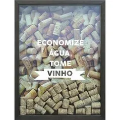 Seleção de Quadros Porta Rolhas de Vinho 32x42x4cm Betume - Kapos