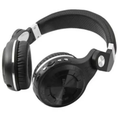 Bluedio T2 + Wireless Bluetooth V4.1 Headphones estéreo com Micrphone Headset Suporte  -  BLACK - R$72,67