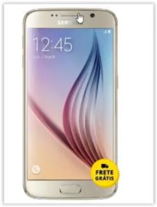 [Saraiva] Smartphone Samsung Galaxy S6 Dourado 4G Tela 5.1" Android 5 Câmera 16Mp 32Gb por R$ 1741