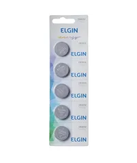 [PRIME] Elgin CR2032, Bateria de Litio 3V, Blister com 5 Baterias R$11