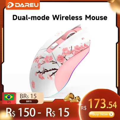 Mouse Wireless Sakura Dareu Em901 - 2.4g com base de carregamento