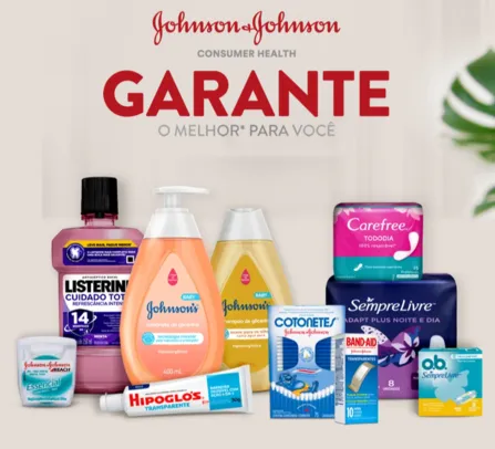 Ganhe um voucher Rappi de R$ 35 para comprar mais produtos Johnson & Johnson 