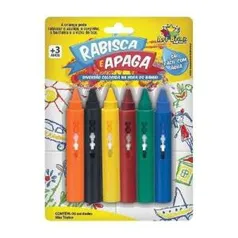 [Prime] Caneta Rabisca E Apaga - 6 Unidades Risca Azulejo | R$10