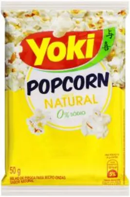 (PRIME) R$: 0,81 | Popcorn Micro Natural Yoki 50g - R$1