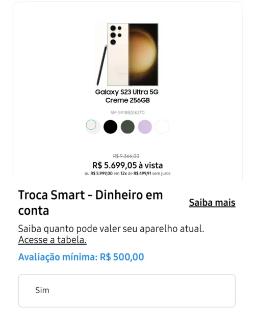 Imagem na descrição da promoção