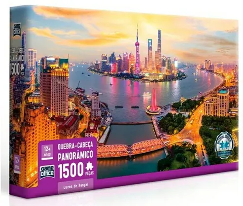 Quebra-Cabeça - 1500 Peças - Luzes de Xangai - Toyster | R$50