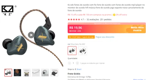 Imagem na descrição da promoção