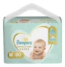 Fralda Pampers Pants Premium Care M - 80 Unidades