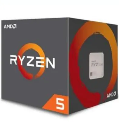 Processador AMD Ryzen 5 2600, Cooler Wraith Stealth, Cache 19MB, 3.4GHz (3.9GHz Max Turbo), AM4, Sem Vídeo - R$900
