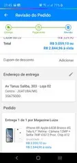 [Clube da Lu] iPhone XR Apple 64GB Branco - R$2844