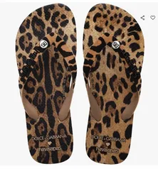 Chinelo Havaianas Dolce&Gabbana Leopard