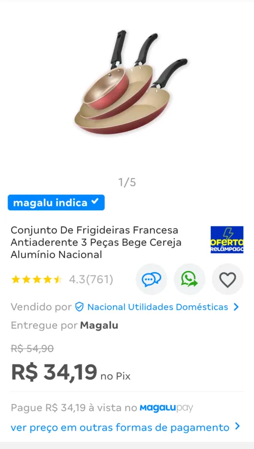 Imagem na descrição da promoção