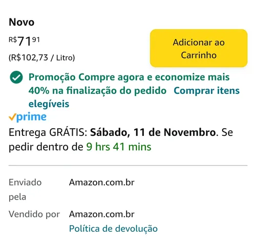 Imagem na descrição da promoção