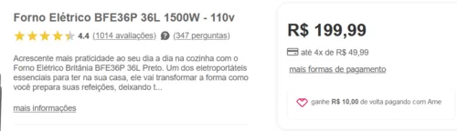 Imagem na descrição da promoção