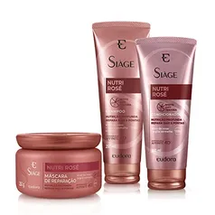 Eudora Kit Siàge Nutri Rosé Shampoo + Condicionador + Máscara