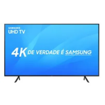 Smart TV LED 55"" UHD 4K Samsung NU7100 Visual Livre de Cabos HDR Premium Tizen Wi-Fi 3 HDMI