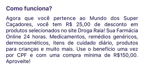 Imagem na descrição da promoção