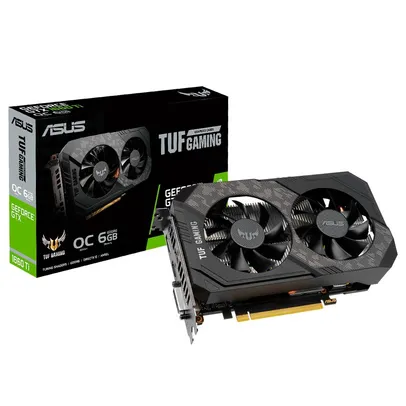 Placa de Vídeo GTX 1660 Ti O6G EVO OC Asus TUF Gaming NVIDIA Geforce, 6GB GDDR6, Preto - TUF-GTX1660