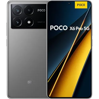 Smartphone Xiaomi POCO X6 Pro 5G 8GB+256GB Versão Global (cinza)