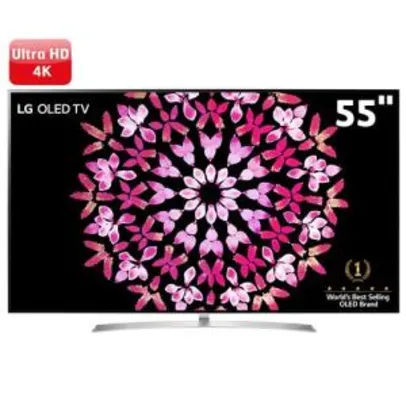 Smart TV OLED 55" LG OLED55B7P Ultra HD 4K 3 USB 4 HDMI Som Dolby Atmos - R$ 5500