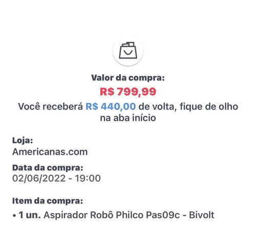 Imagem na descrição da promoção