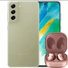 [C. Ouro] Smartphone Samsung Galaxy S21 FE 128GB 5G + Galaxy Buds live