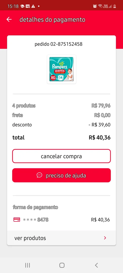 Imagem na descrição da promoção