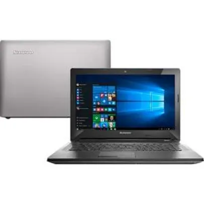 [Shoptime] Notebook Lenovo G40-80 Intel Core i5 4GB (2GB de Memória Dedicada) 1TB Tela LED 14" Windows 10 Bluetooth - Prata por R$ 1931