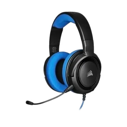 Headset Gamer Corsair Hs35 Stereo 2.0 Preto E Azul P2 Ca-9011196-na