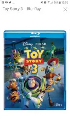 Toy Story 3 - Blu-Ray  por R$ 7