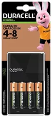 DURACELL - Carregador de Pilhas Recarregáveis AA e AAA Com 4 Pilhas AA