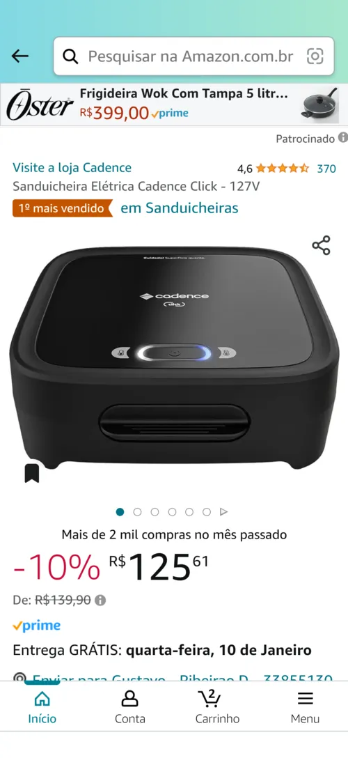 Imagem na descrição da promoção