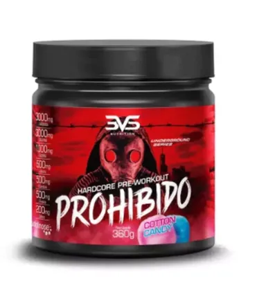 Pré Treino Prohibido 360G Algodão Doce 3Vs Nutrition