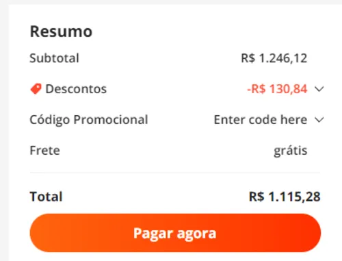 Imagem na descrição da promoção